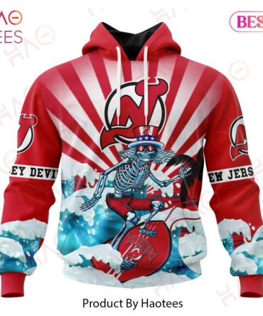 Nhl New Jersey Devils Specialized Kits For The Grateful Dead Hoodie