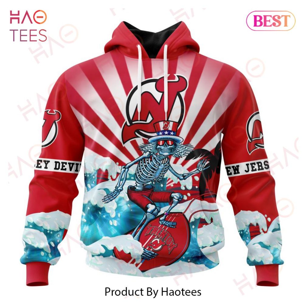Nhl New Jersey Devils Specialized Kits For The Grateful Dead Hoodie