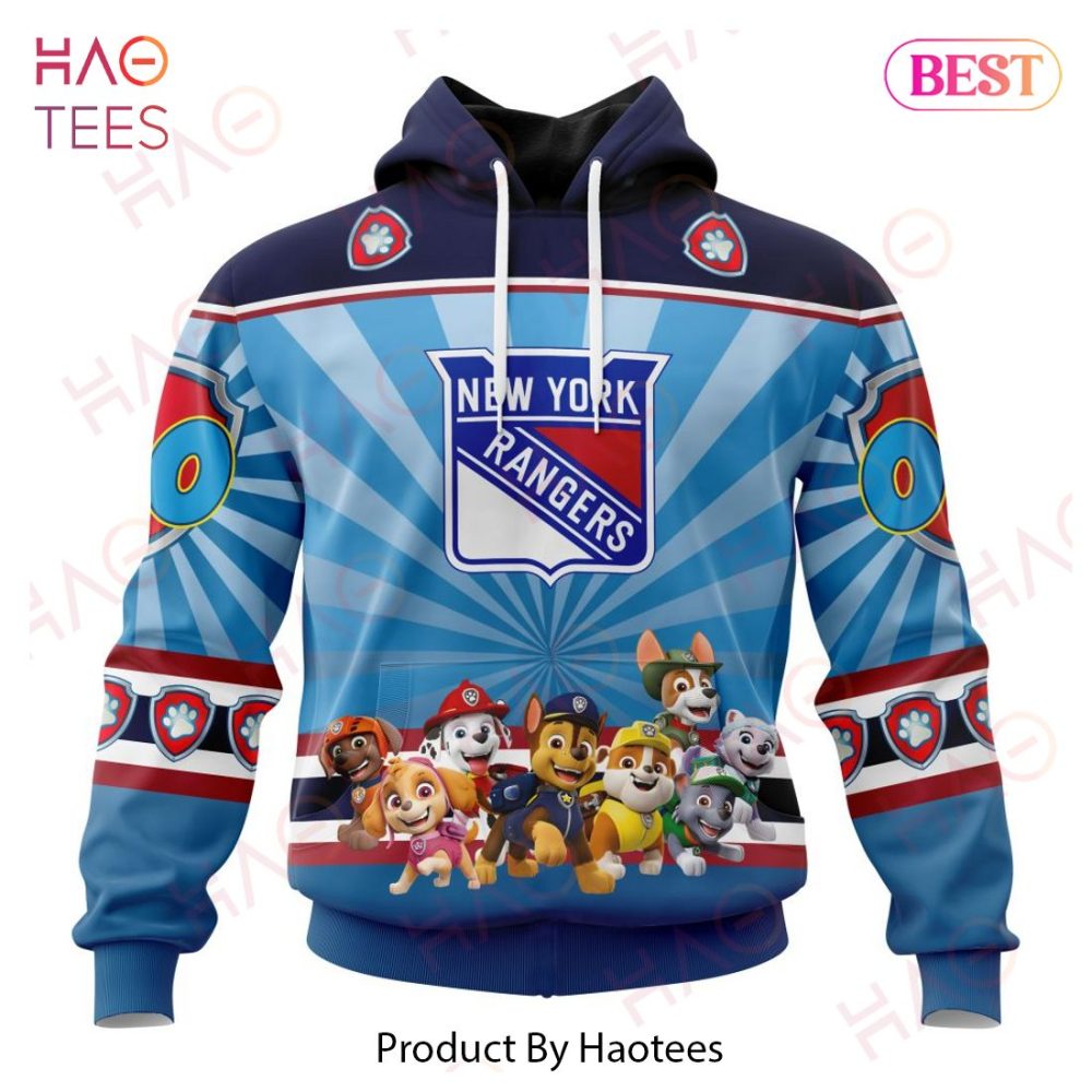 Nhl New York Rangers Special Paw Patrol Kits Hoodie