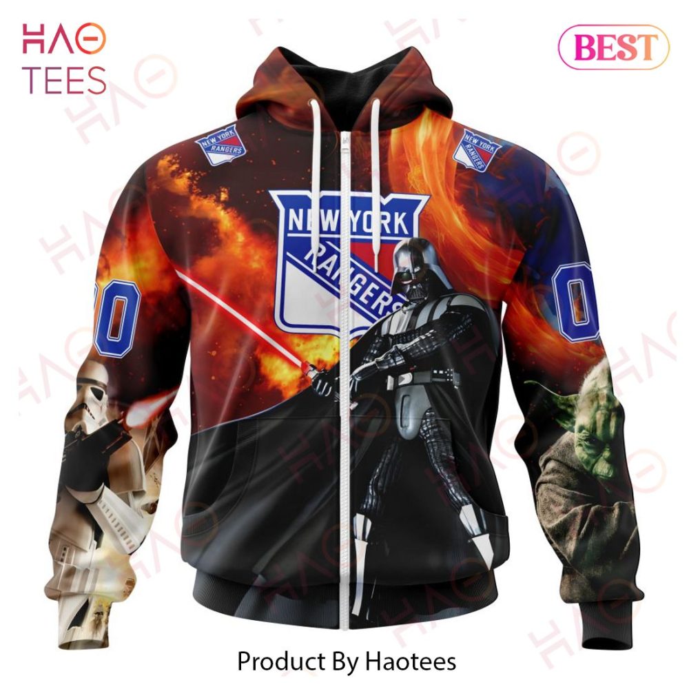 Nhl New York Rangers Specialized Design X Star War Hoodie - Image 2