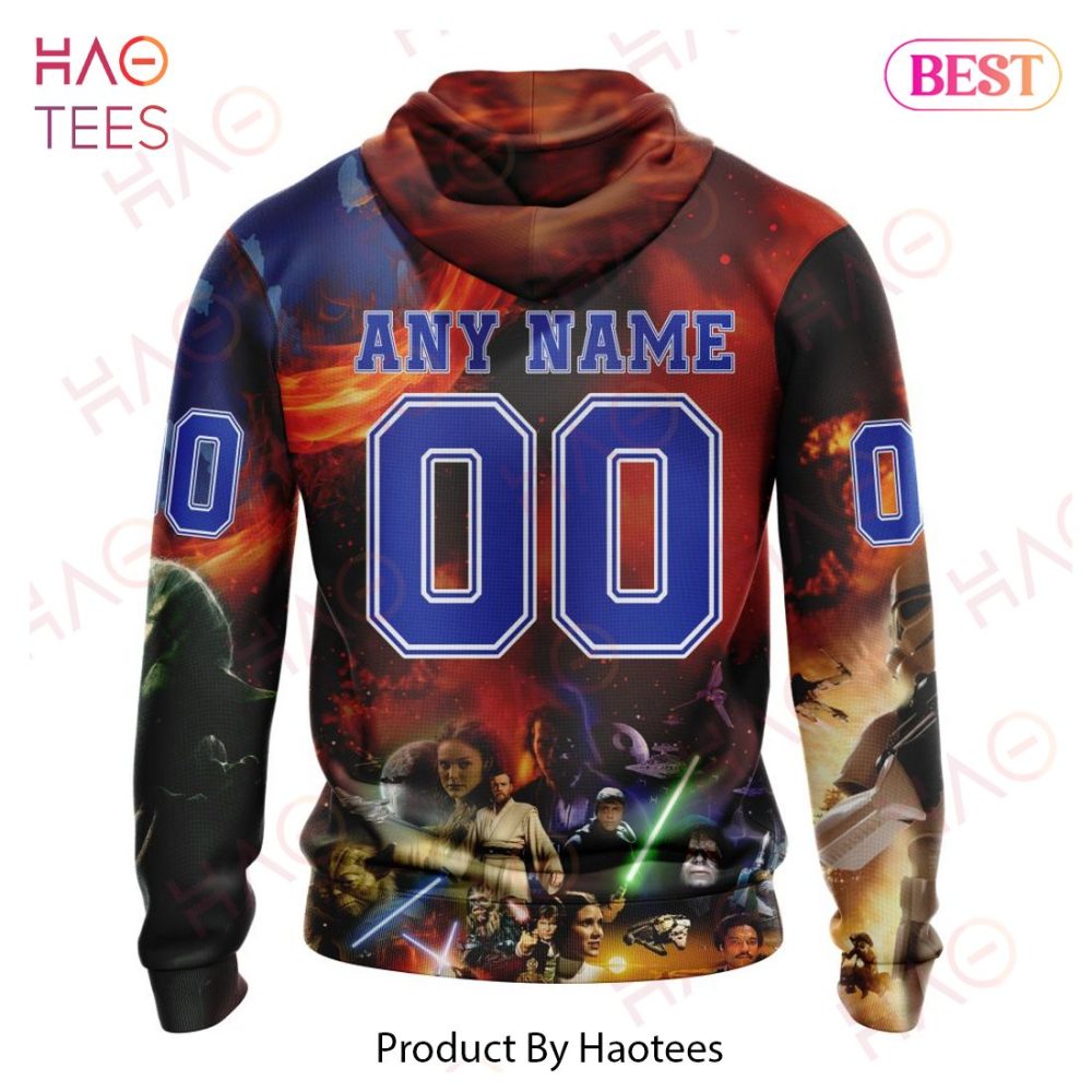 Nhl New York Rangers Specialized Design X Star War Hoodie - Image 3