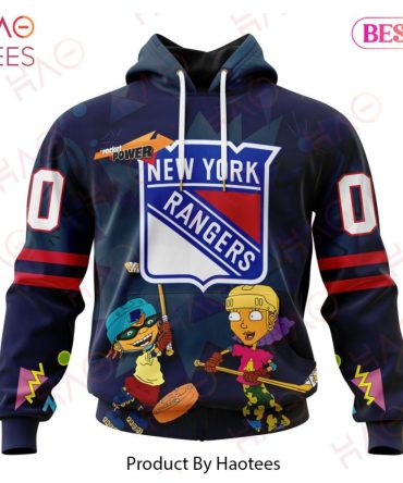 Nhl New York Rangers Specialized For Rocket Power 3D Hoodie
