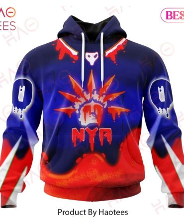 Nhl New York Rangers Specialized Jersey For Halloween Night Hoodie