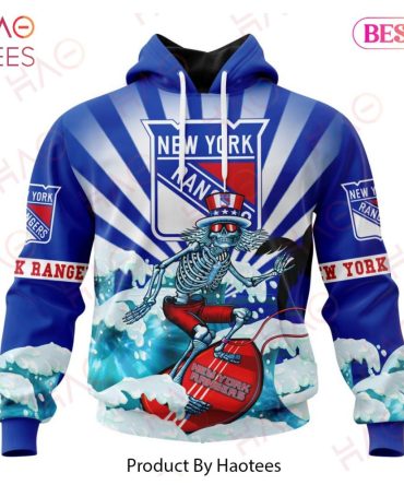 Nhl New York Rangers Specialized Kits For The Grateful Dead Hoodie