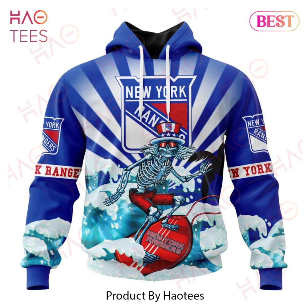 Nhl New York Rangers Specialized Kits For The Grateful Dead Hoodie