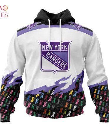 Nhl New York Rangers, Specialized Kits In October We Stand Together We Can Beat Cancer