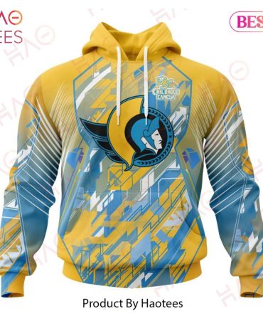 Nhl Ottawa Senators Specialized Design Fearless Against Childhood Cancers 3D Hoodie