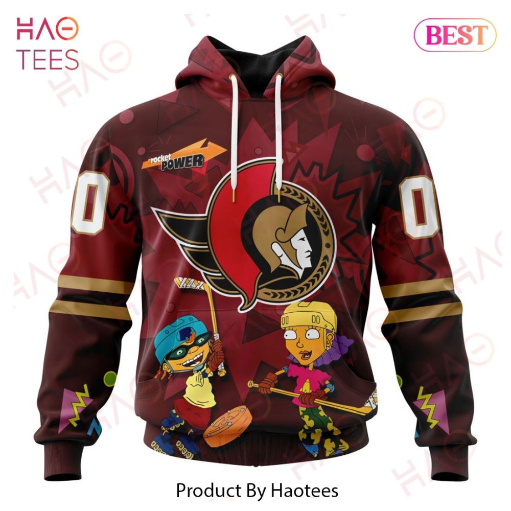 Nhl Ottawa Senators Specialized For Rocket Power 3D Hoodie