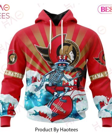Nhl Ottawa Senators Specialized Kits For Grateful Dead Hoodie