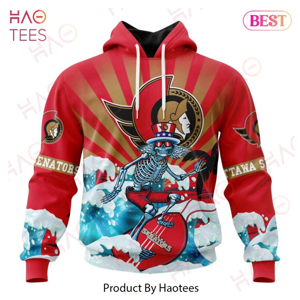 Nhl Ottawa Senators Specialized Kits For Grateful Dead Hoodie