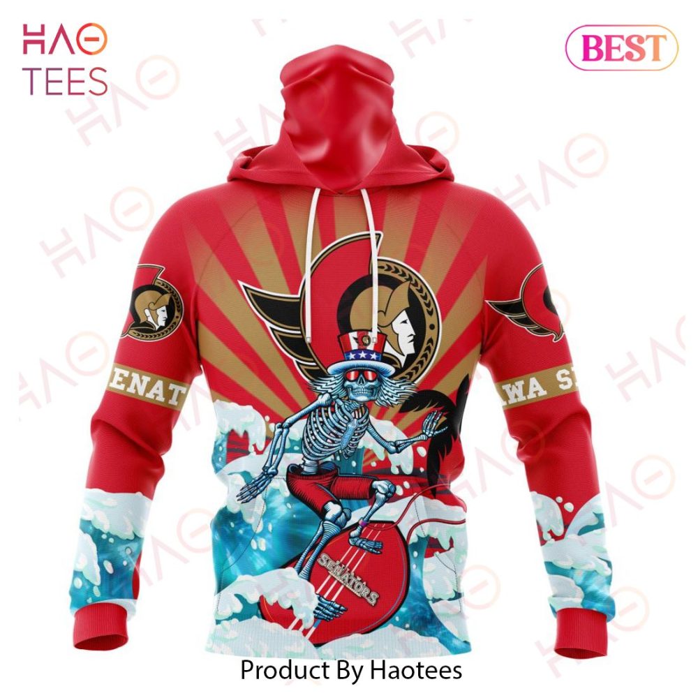 Nhl Ottawa Senators Specialized Kits For Grateful Dead Hoodie - Image 4