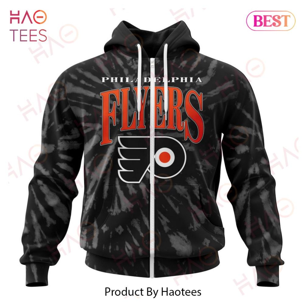 Nhl Philadelphia Flyers Special Retro Vintage Tie - Dye Hoodie - Image 2