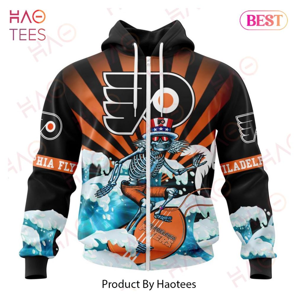 Nhl Philadelphia Flyers Specialized Kits For Grateful Dead Hoodie - Image 2