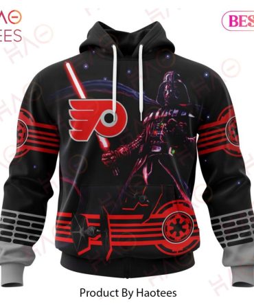 Nhl Philadelphia Flyers Specialized Starwar Darth Vader Version Jersey Hoodie