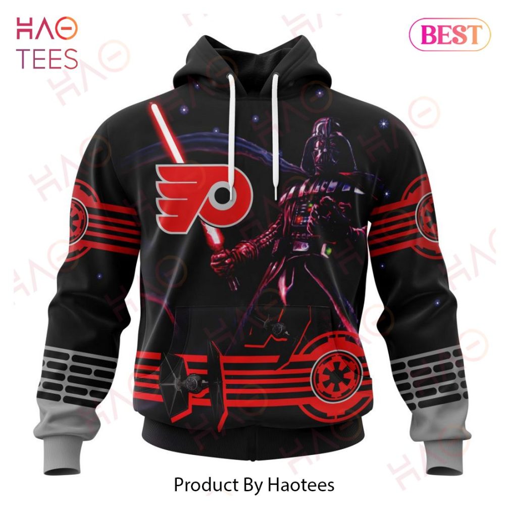 Nhl Philadelphia Flyers Specialized Starwar Darth Vader Version Jersey Hoodie