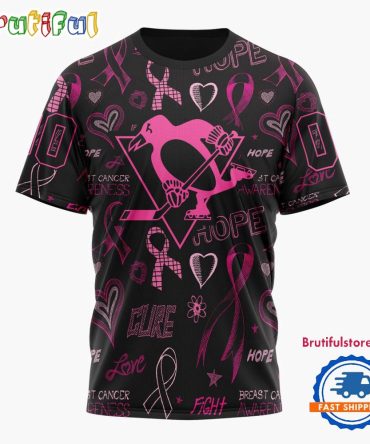 Nhl Pittsburgh Penguins Special Pink Breast Cancer Awareness New Design T Shirt