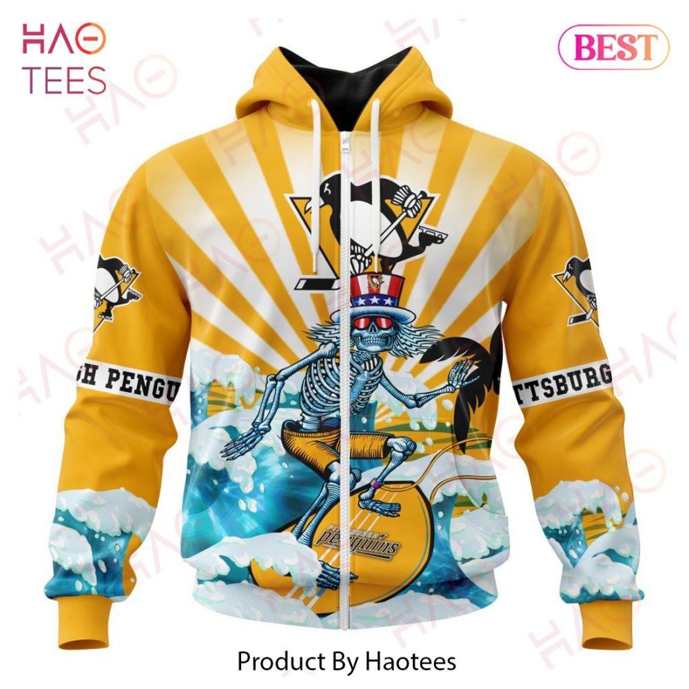 Nhl Pittsburgh Penguins Specialized Kits For Grateful Dead Hoodie - Image 2