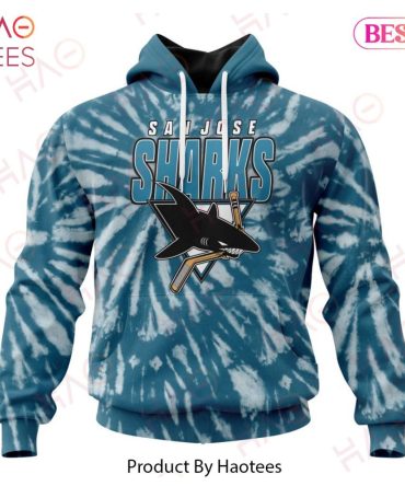 Nhl San Jose Sharks Special Retro Vintage Tie - Dye Hoodie