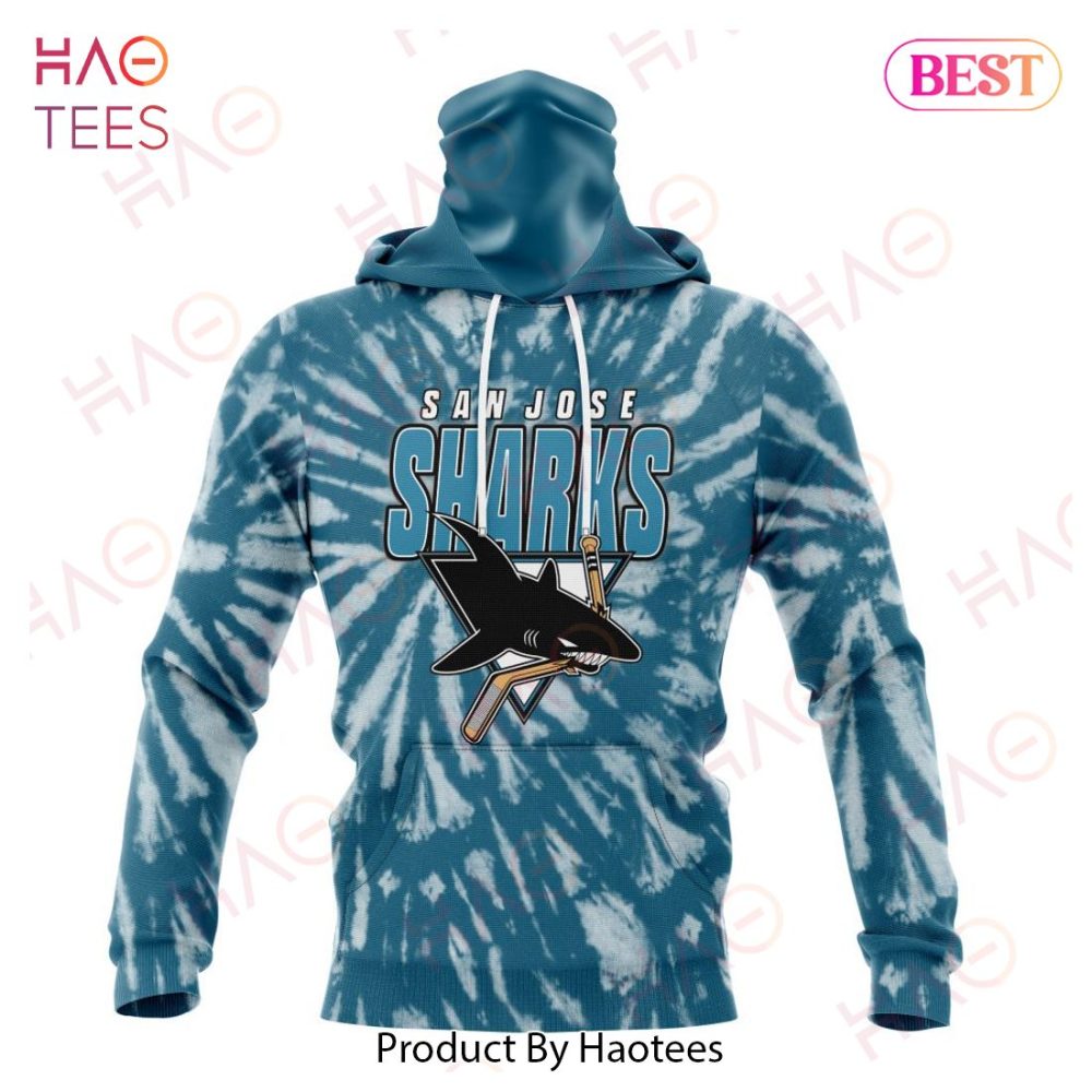 Nhl San Jose Sharks Special Retro Vintage Tie - Dye Hoodie - Image 4