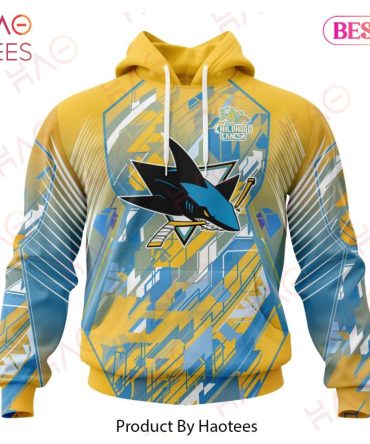 Nhl San Jose Sharks Specialized Design Fearless Against Childhood Cancers 3D Hoodie