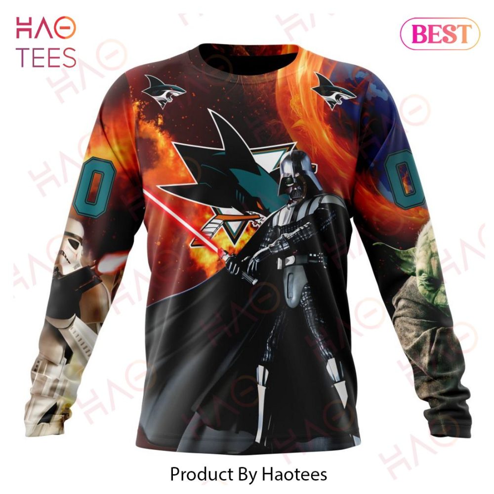 Nhl San Jose Sharks Specialized Design X Star War Hoodie - Image 6