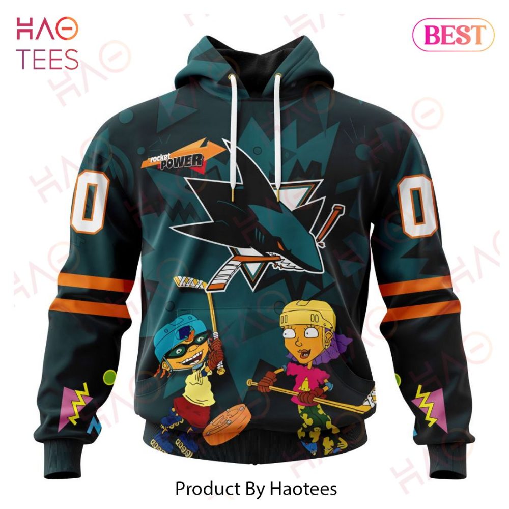 Nhl San Jose Sharks Specialized For Rocket Power 3D Hoodie