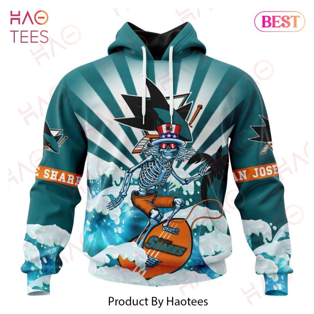 Nhl San Jose Sharks Specialized Kits For Grateful Dead Hoodie