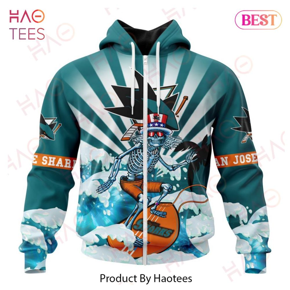 Nhl San Jose Sharks Specialized Kits For Grateful Dead Hoodie - Image 2