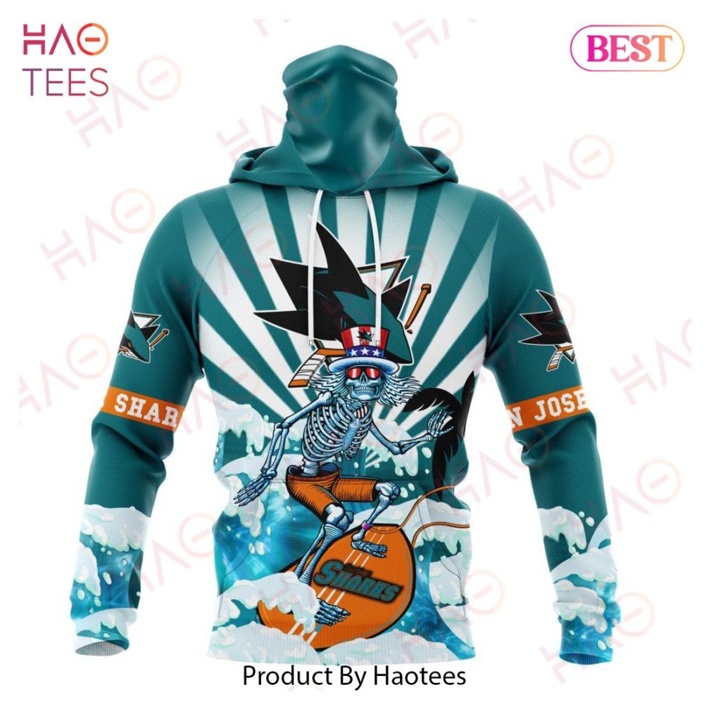 Nhl San Jose Sharks Specialized Kits For Grateful Dead Hoodie - Image 4