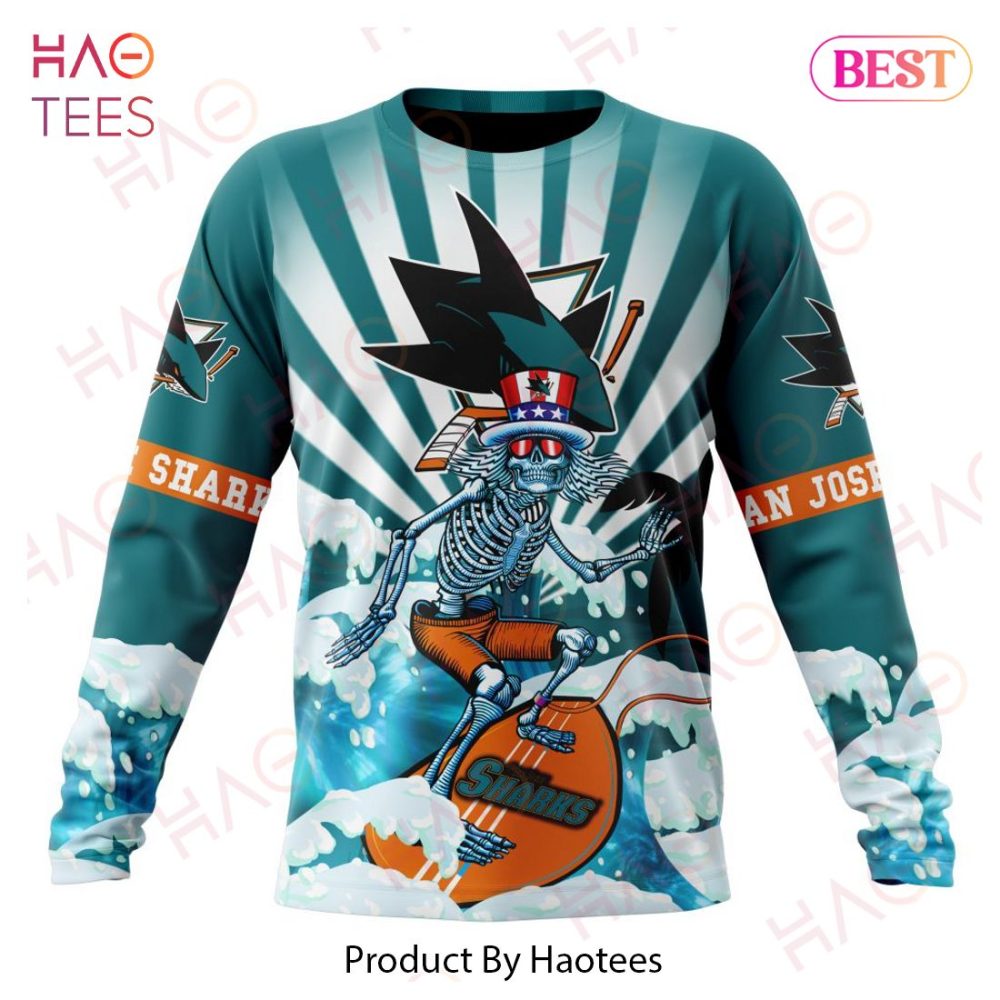 Nhl San Jose Sharks Specialized Kits For Grateful Dead Hoodie - Image 6