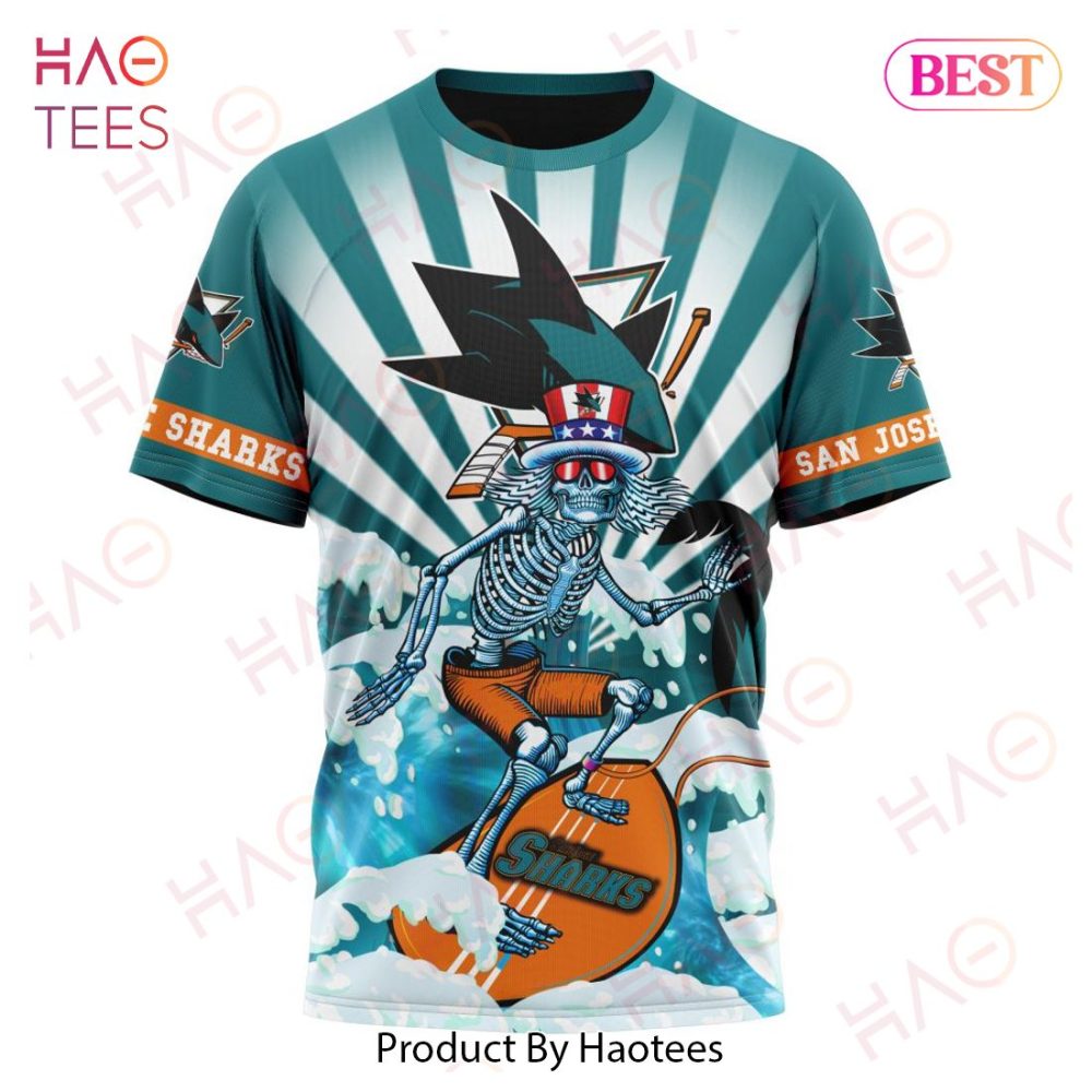 Nhl San Jose Sharks Specialized Kits For Grateful Dead Hoodie - Image 8