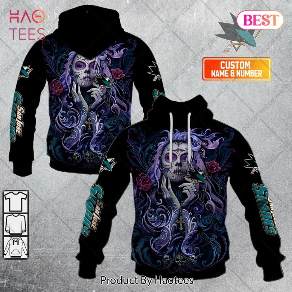 Nhl San Jose Sharks Tattoo Girl Artwork 2023 Hoodie, T-Shirt, Zip Hoodie, Sweatshirt
