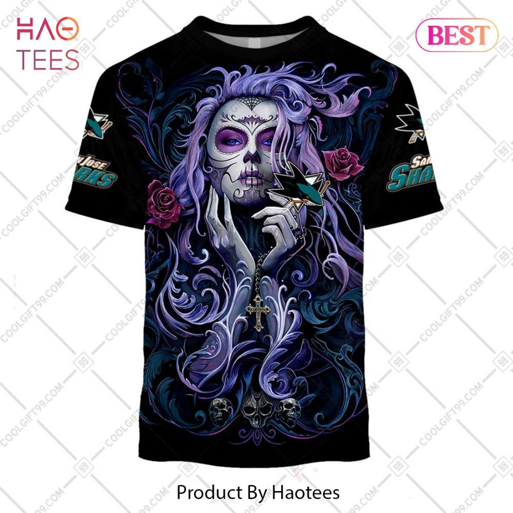 Nhl San Jose Sharks Tattoo Girl Artwork 2023 Hoodie, T-Shirt, Zip Hoodie, Sweatshirt - Image 3