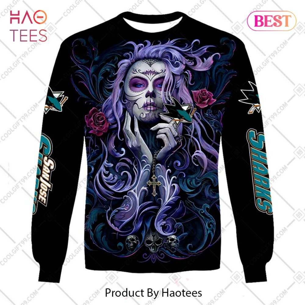 Nhl San Jose Sharks Tattoo Girl Artwork 2023 Hoodie, T-Shirt, Zip Hoodie, Sweatshirt - Image 4