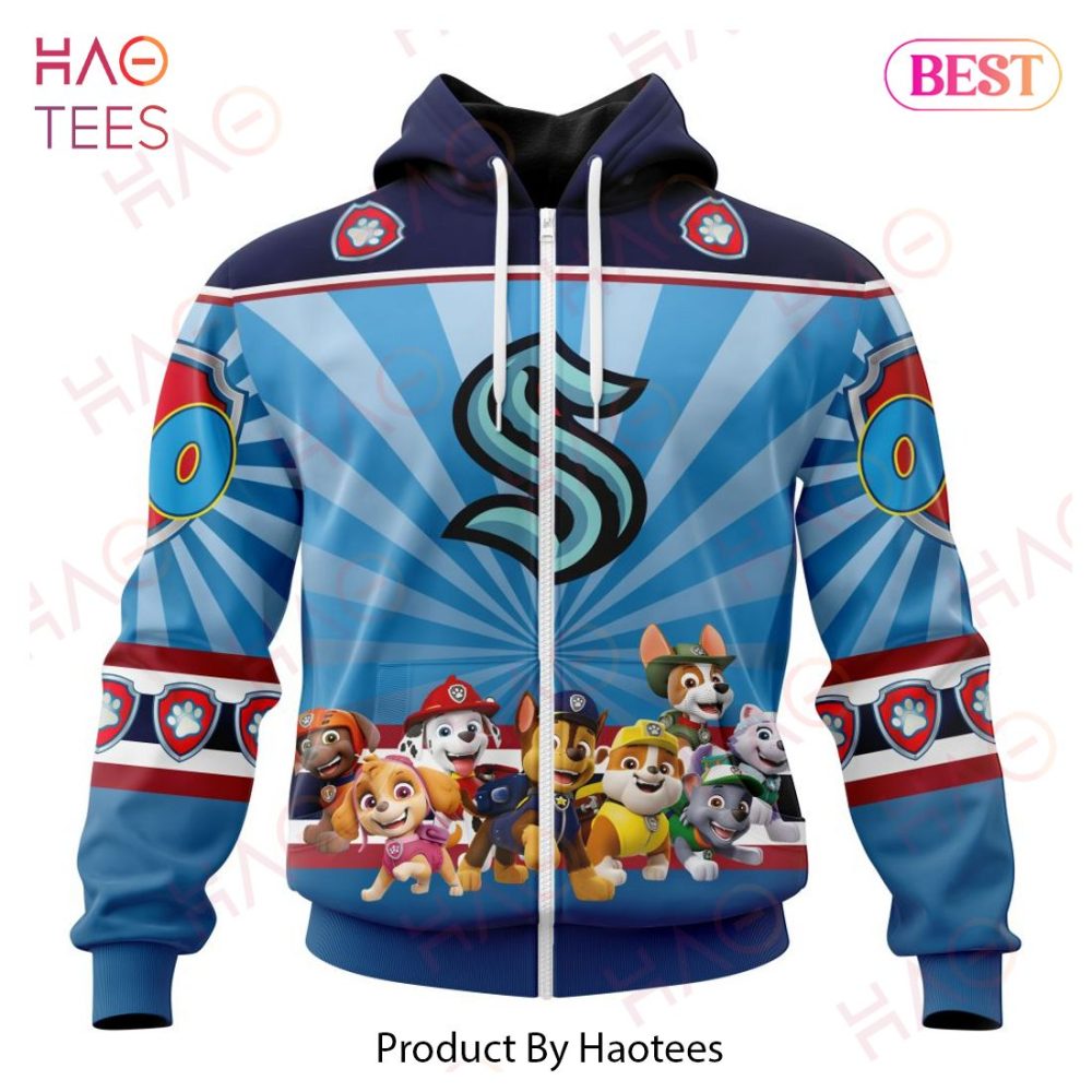 Nhl Seattle Kraken Special Paw Patrol Kits Hoodie - Image 2