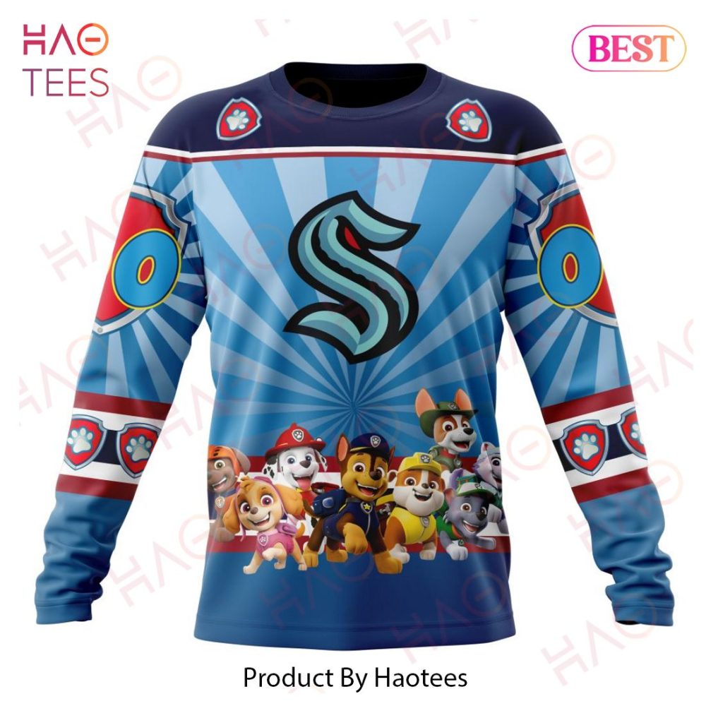 Nhl Seattle Kraken Special Paw Patrol Kits Hoodie - Image 6