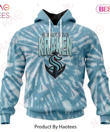 Nhl Seattle Kraken Special Retro Vintage Tie - Dye Hoodie