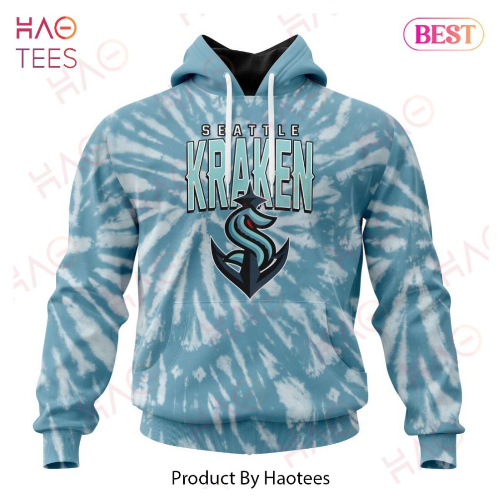 Nhl Seattle Kraken Special Retro Vintage Tie - Dye Hoodie