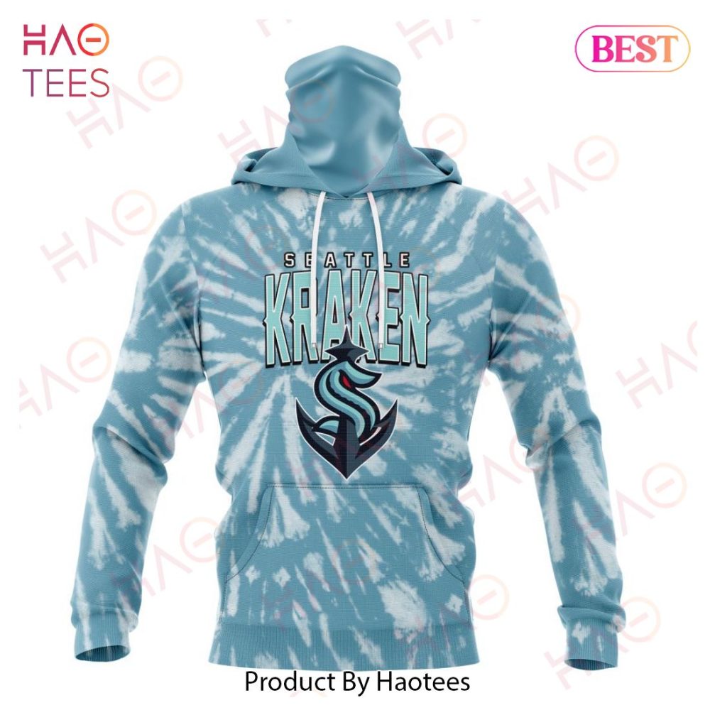 Nhl Seattle Kraken Special Retro Vintage Tie - Dye Hoodie - Image 4