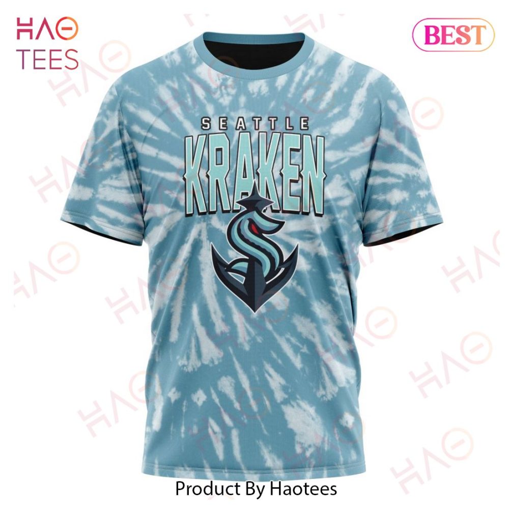 Nhl Seattle Kraken Special Retro Vintage Tie - Dye Hoodie - Image 8