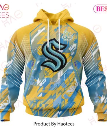 Nhl Seattle Kraken Specialized Design Fearless Against Childhood Cancers 3D Hoodie