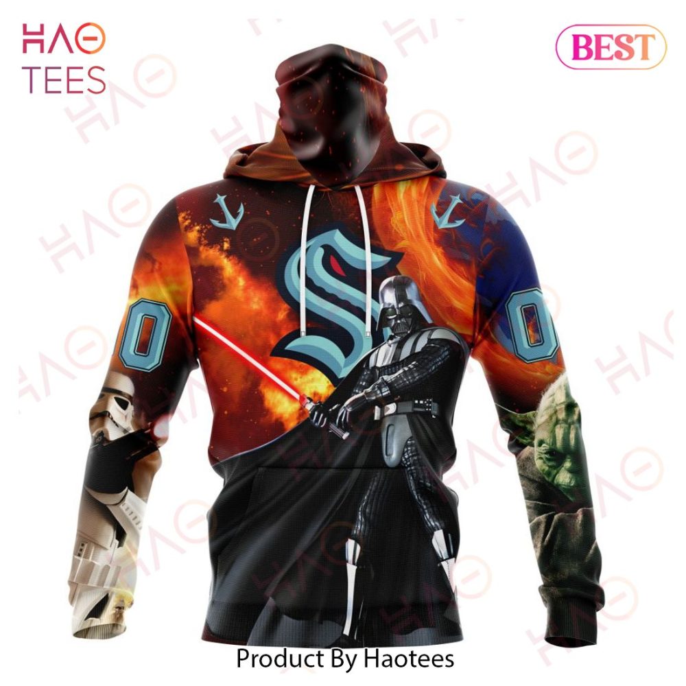 Nhl Seattle Kraken Specialized Design X Star War Hoodie - Image 4