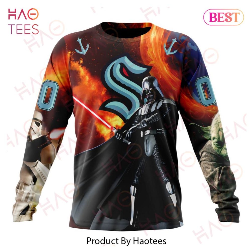 Nhl Seattle Kraken Specialized Design X Star War Hoodie - Image 6