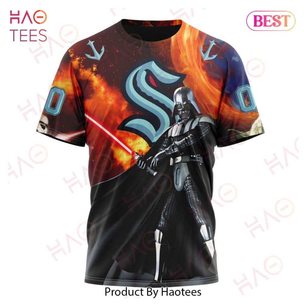 Nhl Seattle Kraken Specialized Design X Star War Hoodie - Image 8
