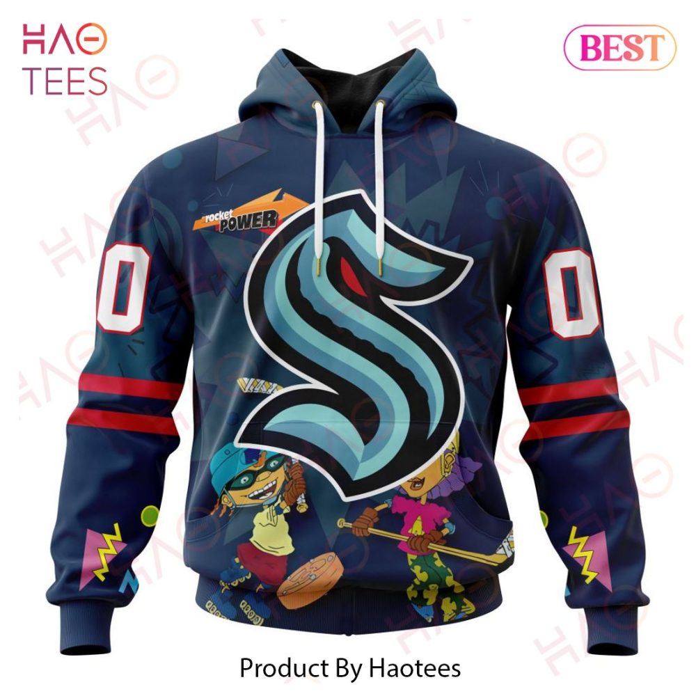 Nhl Seattle Kraken Specialized For Rocket Power 3D Hoodie
