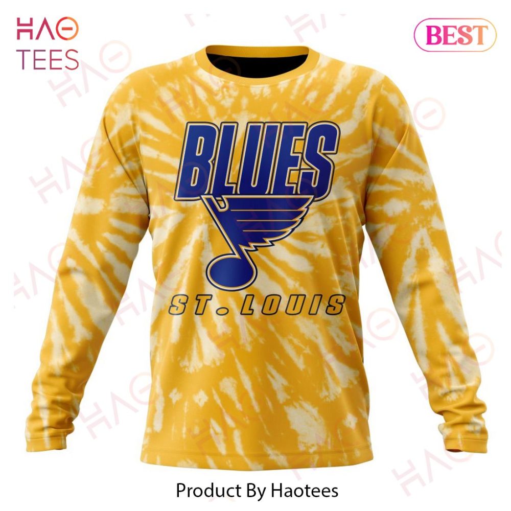 Nhl St Louis Blues Special Retro Vintage Tie - Dye Hoodie - Image 6