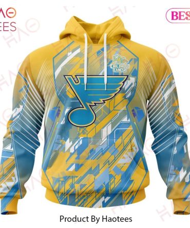 Nhl St. Louis Blues Specialized Design Fearless Against Childhood Cancers 3D Hoodie