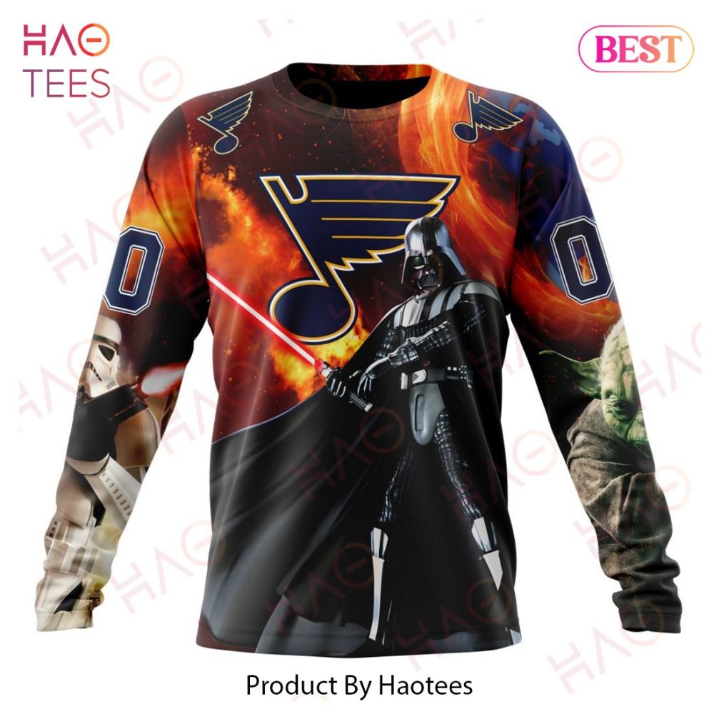 Nhl St. Louis Blues Specialized Design X Star War Hoodie - Image 6