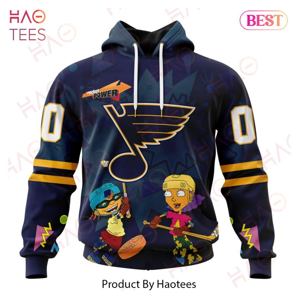 Nhl St. Louis Blues Specialized For Rocket Power 3D Hoodie