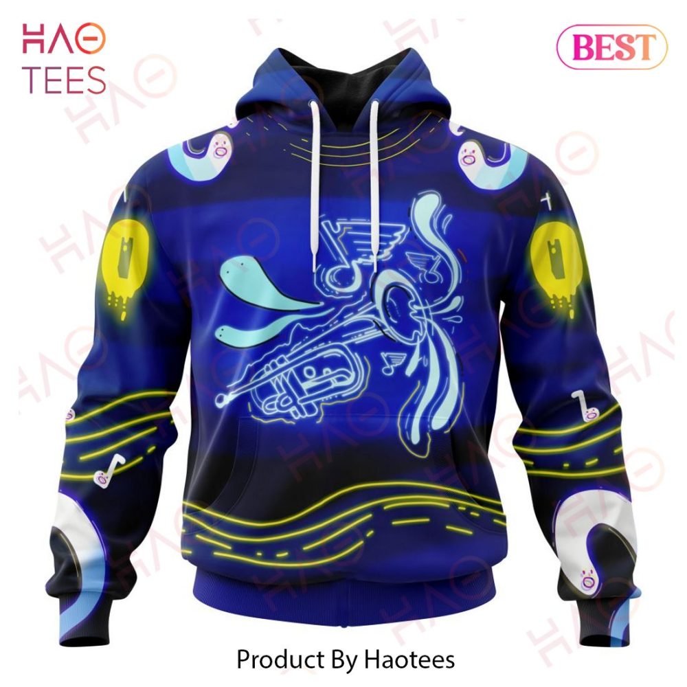 Nhl St. Louis Blues Specialized Jersey For Halloween Night Hoodie
